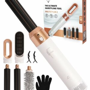 Stefan Francis® 5-in-1 Fohnborstel - Krultang - Krultang 5 in 1 - Krulborstel - Fohn - Stijlborstel - Stijltang - Multistyler - Airstyler - Nieuwste versie 2023 review en ervaring