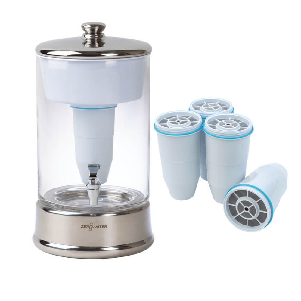 ZeroWater – 9,0 liter glazen waterfiltersysteem – Met 5 Filters