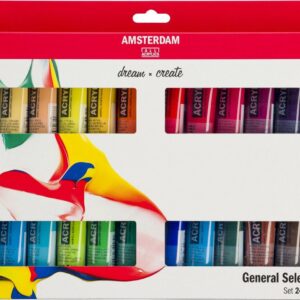 Amsterdam Standard Series acrylverf algemene selectie set | 24 × 20 ml review en ervaring
