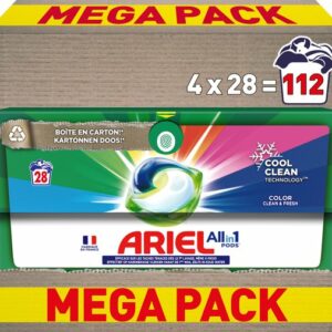 Ariel All-in-1 Wasmiddel Pods - Kleur - voordeelverpakking 4 x 28 Wasbeurten review en ervaring