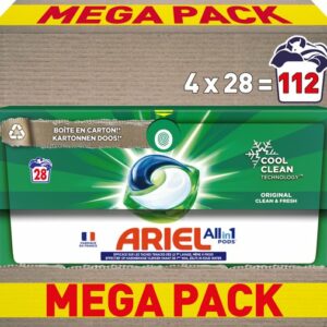 Ariel All-in-1 Wasmiddel Pods - Original - Voordeelverpakking 4 x 28 Wasbeurten review en ervaring