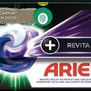 Ariel Wasmiddel Pods + Revitablack - Voor de Zwarte Was - 4 x 28 Wasbeurten - Voordeelverpakking review en ervaring