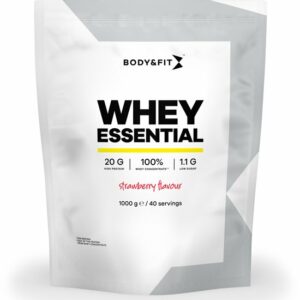 Body & Fit Whey Essential - Eiwitshake Aardbei - Proteine Poeder - Whey Protein - 40 shakes (1000 gram) review en ervaring