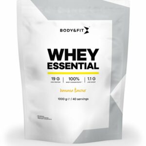 Body & Fit Whey Essential - Eiwitshake Banaan - Proteine Poeder - Whey Protein - 40 shakes (1000 gram) review en ervaring