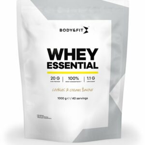 Body & Fit Whey Essential - Eiwitshake Cookies & Cream - Proteine Poeder - Whey Protein - 40 shakes (1000 gram) review en ervaring