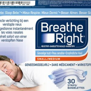 Breathe Right Anti Snurk Neusstrips - Neusspreider - Anti Snurk Neuspleisters - Gevoelige Huid - Small/Medium 30 stuks - Transparant - Goede Nachtrust - Huidvriendelijk - Ideaal bij Verkoudheid en Allergieën review en ervaring