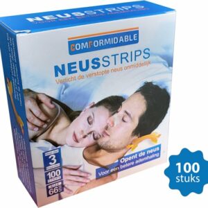 Comformidable Neusstrips – Anti Snurk Strips – Neuspleisters Snurken – 100 Neus Strips – Neusspreider – Nachtrust – Anti Snurk Producten –  Hypoallergeen – Breathe review en ervaring