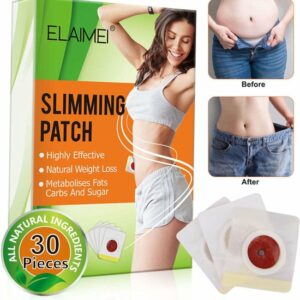 ELAIMEI® Afslankpleister - 30 Stuks - Maandbehandeling - Magnetisch - Detox - Slimming Patch - Afval Pleister - Navel Pleister - Buik Pleister - Slim Patches - Dieet Pleister - Afslanken - Afvallen - Vet Verbrander - Belly review en ervaring