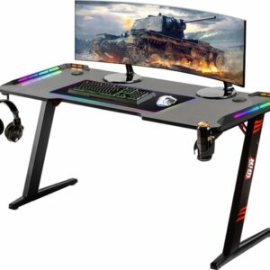 For The Win Game Bureau - 140cm zwart - Gaming Desk met LED Verlichting - Incl RGB muismat XXL review en ervaring