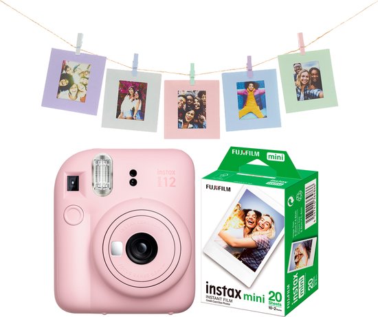 Fujifilm instax mini 12 Bundel – Blossom Pink – instant camera