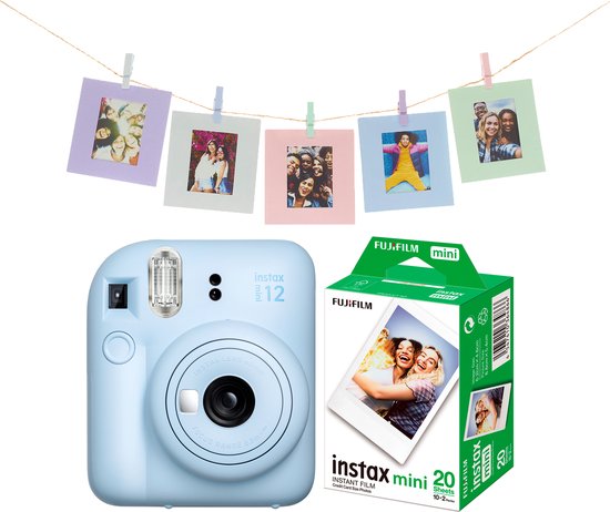 Fujifilm instax mini 12 Bundel – Pastel Blue – instant camera