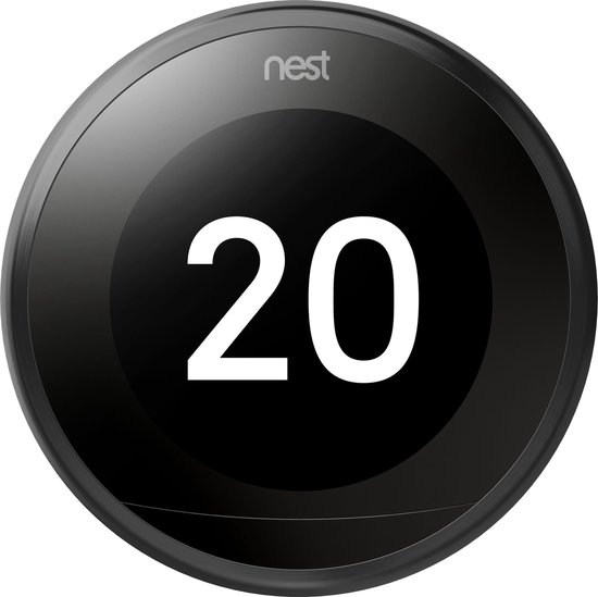 Google Nest Learning Thermostat – Slimme thermostaat – Zwart