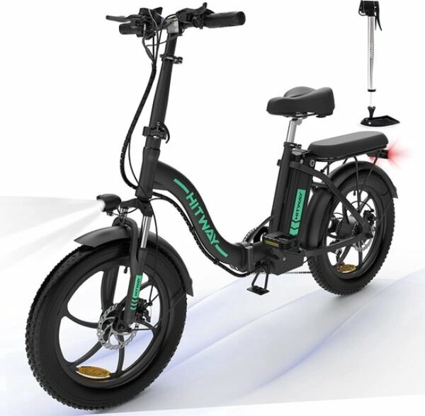 Hitway BK6 Elektrische Fiets | Opvouwbare E-bike | 20 Inch Fat Tire | 250W Motor | 11.2Ah | Zwart review en ervaring