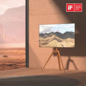 Houten TV standaard | Kleur: Zwart / Walnoot review en ervaring
