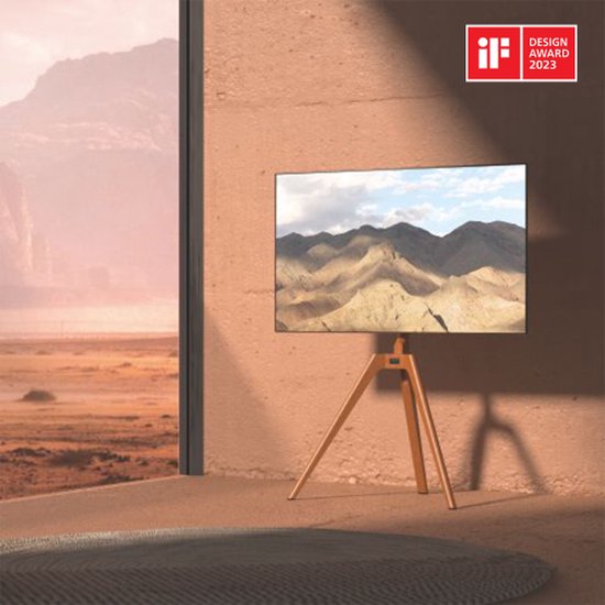 Houten TV standaard | Kleur: Zwart / Walnoot
