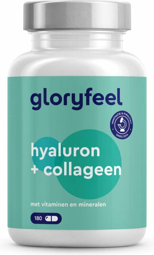 Hyaluronzuur Collageen - 180 capsules - Huid & Haar Complex met Biotine
