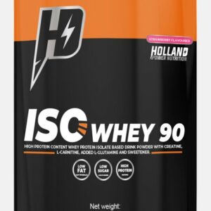 Iso Whey strawberry 1000g review en ervaring