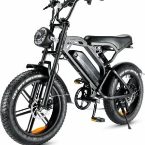 Kick&Move - V20 - Fatbike – E-Fatbike – Elektrische Fiets – Elektrische Fatbike – 250W Vermogen – Shimano 7 Versnellingen – Zwart - met voetsteun achter review en ervaring