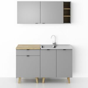 Kleine Keuken Scandinavisch - 140cm – Mini Keukenblok – Kitchenette met Franke Spoelbak – Goedkope Keukenkast review en ervaring