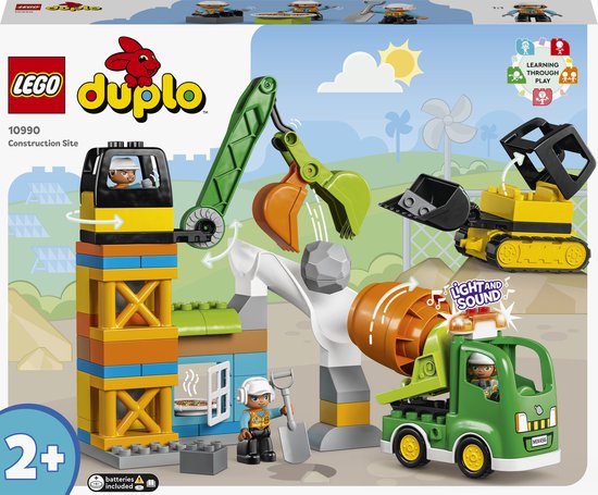 LEGO DUPLO Stad Bouwplaats Speelgoed voor Peuters – 10990