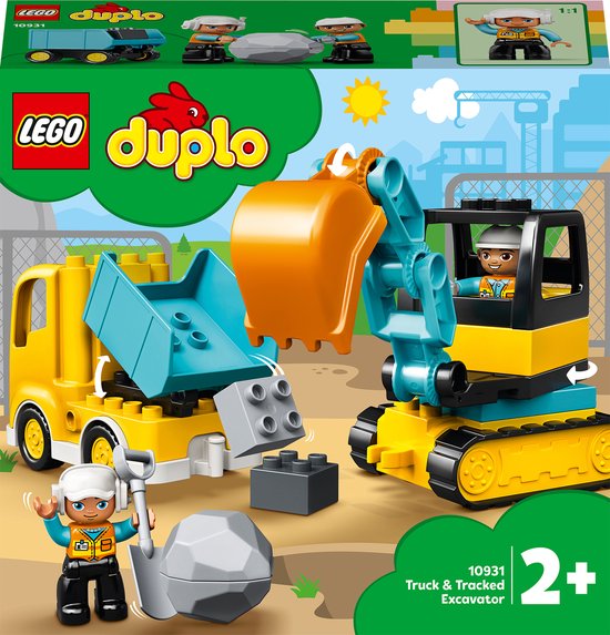 LEGO DUPLO Truck & Graafmachine met rupsbanden – 10931