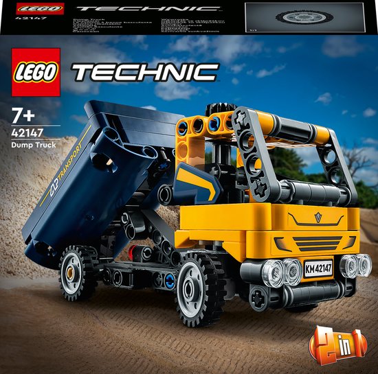 LEGO Technic Kiepwagen, 2in1 Bouwvoertuigen Speelgoed – 42147