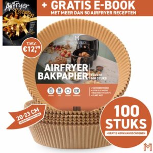 MENSMUNDI® Airfryer Bakpapier - Airfryer Bakpapier XXL - Airfryer Wegwerpbakjes - 100 stuks review en ervaring