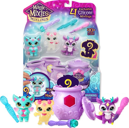 Magic Mixies Mixlings – Magisch Glitter Mega Pack (4 pack)