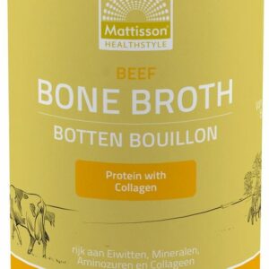 Mattisson - Runder Botten Bouillon Biologisch - Beef Bone Broth - Bottenbouillon Rijk aan Eiwitten