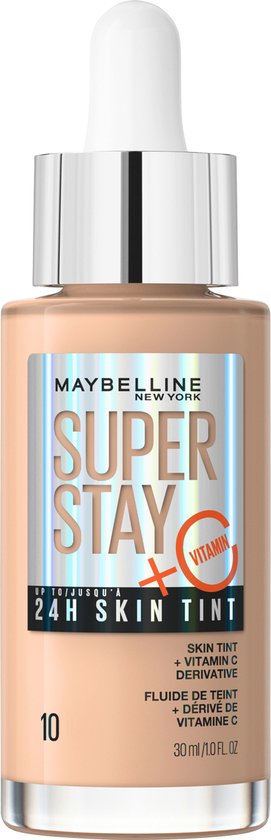 Maybelline New York Superstay 24H Skin Tint Bright Skin-Like Coverage – foundation – 10