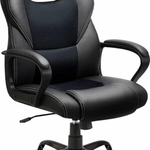 Meisterhome® Ergonomische bureaustoel - Metalen Onderstel - met wieltjes - - Gamestoel – Draaistoel – Wipfunctie – Hoogteverstelling - Gevoerde armleuningen - Executive stoel - Zwart review en ervaring