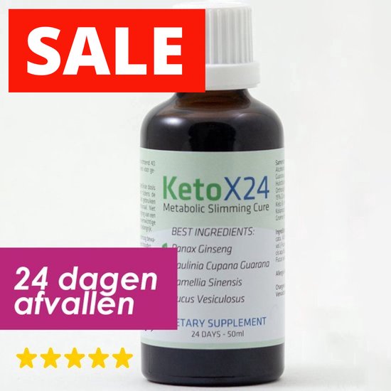 Metabolische Afslankkuur KetoX24 – Extra sterke formule – Geen streng dieet – Binnen 30 dagen, zichtbaar slanker geworden – Afvallen Snel