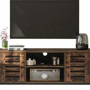 Nuvolix TV meubel - TV kast - TV tafel - vintage - industrieel - bruin - hout - 110*40*50CM review en ervaring