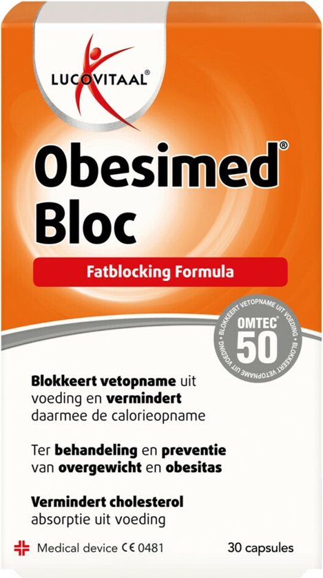 Obesimed Bloc – 30 afslankcapsules –  Medisch hulpmiddel