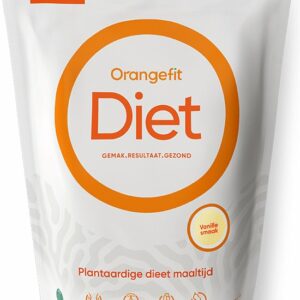 Orangefit Diet Vegan Afslankshake - Maaltijdvervanger / Maaltijdshake - Afvallen & Diëten - 850g (13 shakes) - Vanille - Nr 1 Consumentenbond review en ervaring
