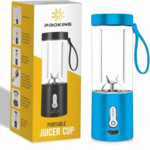 PROKING Mini Blender – Smoothie Maker – Blender To Go – USB-oplaadbaar – Oplaadbare Blender – 530 ml Blauw review en ervaring