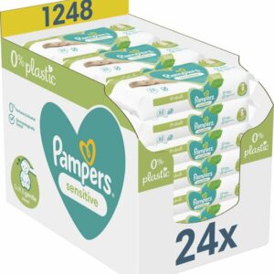 Pampers Sensitive Billendoekjes 0% plastic - 1248 Babydoekjes review en ervaring