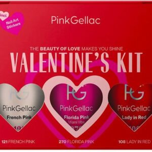 Pink Gellac Collectionbox Valentine's Kit - Gelnagellak Set van 3 x 15ml Kleuren voor Gelnagels - Gellak Set Kleuren - Gel Nagellak review en ervaring