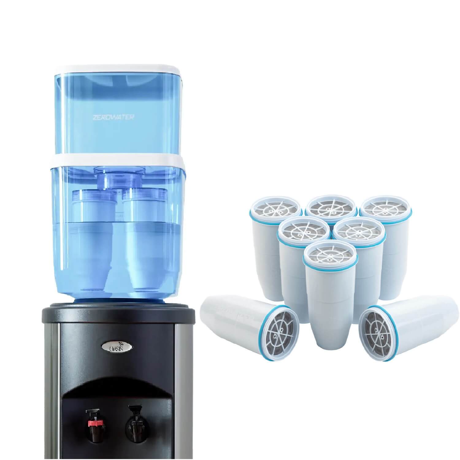 ZeroWater – 18,9 liter waterfiltersysteem – Met 10 Filters