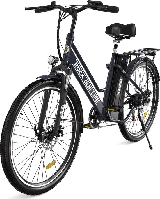 RCB Elektrische fiets – E-BIKE – 12AH/36V – 250 W motor – Tot 35-90 km – Zwart