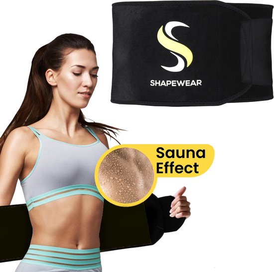 Shapewear® zweetband buik – waist trainer – Buikband afvallen – Afslankband – Waist Shaper Man/Vrouw – Bodyshaper – Sauna belt – Sauna Band – Inclusief E-book met 8 afvaltips