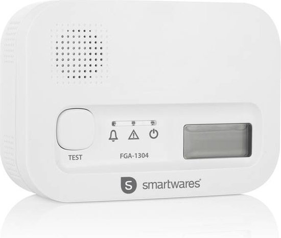 Smartwares Koolmonoxidemelder FGA-13041 – 10 jaar levensduur – BSI Gecertificeerd – CO Melder
