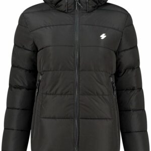 Superdry Hooded Spirit Sports Puffer Dames Jas - Black - Maat M review en ervaring