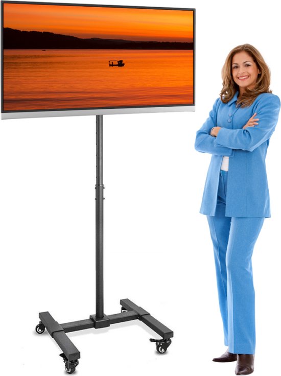 TV Standaard Goedkoop | Goedkope TV standaard | Verrijdbaar | Voordelige TV Standaard | Inclusief Wielen | 20 Jaar Garantie