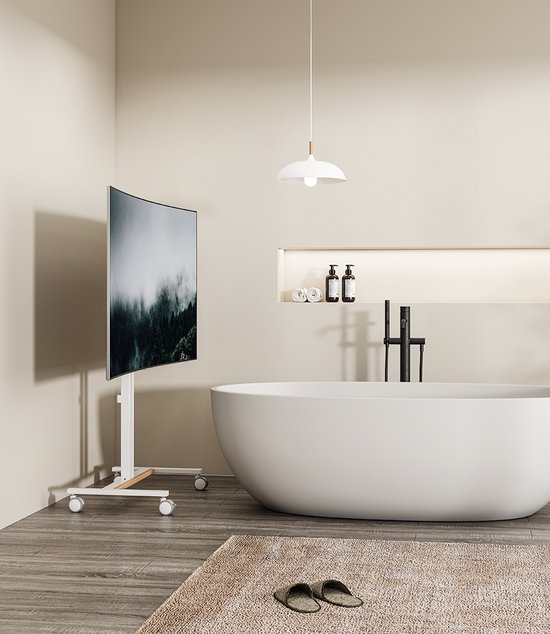 TV Standaard Hout – Kleur: Wit