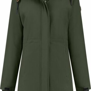 Travelin' Jack Erla - Softshell Winterjas Dames - Parka Waterdicht Winddicht - Groen - Maat 42 review en ervaring