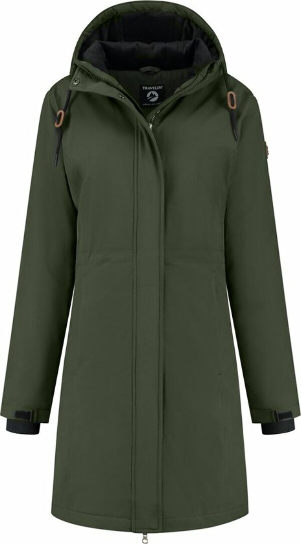 Travelin' Jack Erla - Softshell Winterjas Dames - Parka Waterdicht Winddicht - Groen - Maat 42 review en ervaring