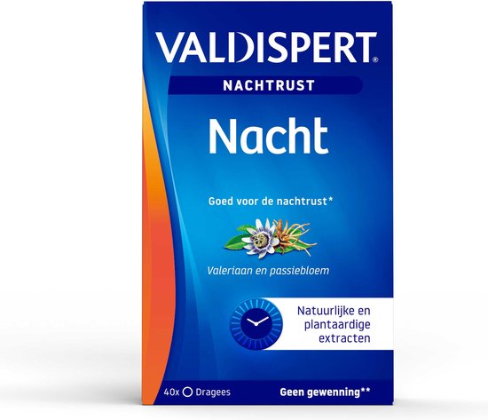 Valdispert Nacht – Passiebloem ondersteunt de nachtrust en helpt om lekker te slapen* – 40 tabletten