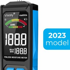 Visaly Pinless Vochtmeter VM810A - Professionele vochtmeter - Hygrometer - Accuraat - Inclusief opbergcase en batterijen review en ervaring