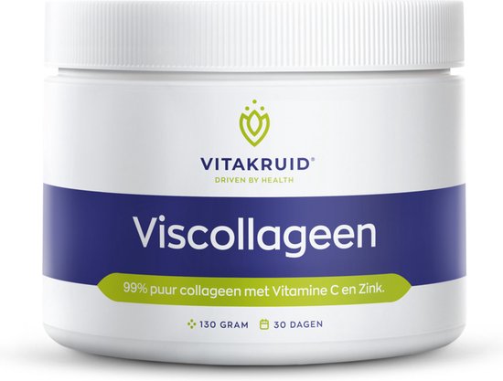 Vitakruid Pure Viscollageen Poeder Met C en Zink 130 gr